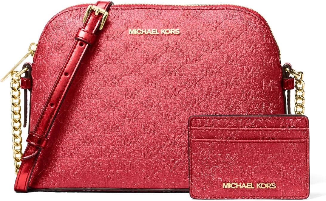 Michael Kors Women's Jet Set Dome Crossbody With Card Case