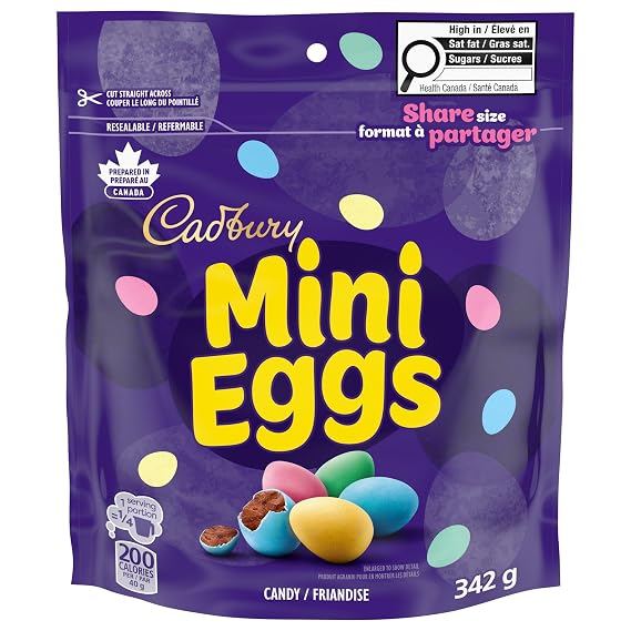 Cadbury Mini Eggs, Share size, 342g/12.1 oz