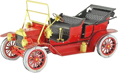 Metal Earth Red Ford 1908 Model T 3D Metal Model Kit Fascinations