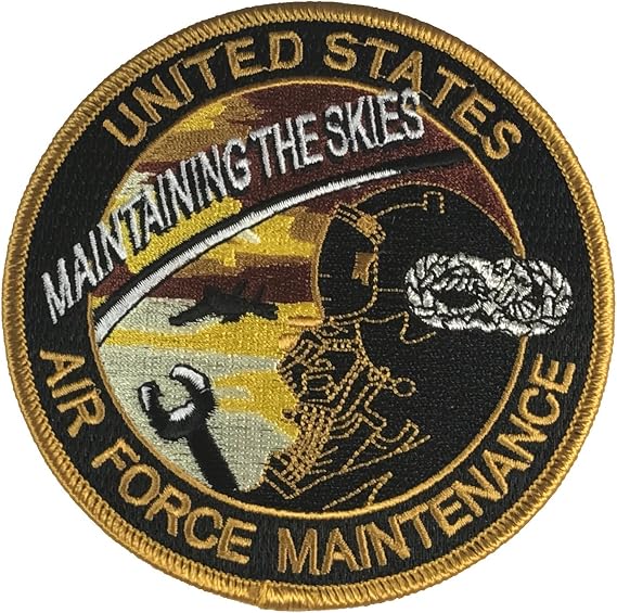 USAF Maintaing The Skies Air Force Maintenance Patch - Veteran Owned Business