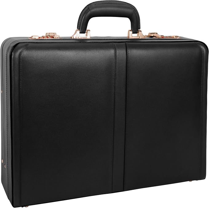 McKLEIN Leather 5" Expandable Attache Briefcase- HARPER