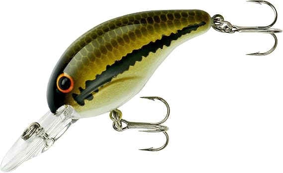Bandit Series 200 Crankbait Bass Fishing Lures, Fishing Accessories, Dives to 8-feet Deep, 2", 1/4 oz, Baby Bass