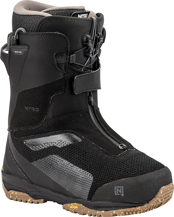 Nitro Men's Skylab TLS Splitboard Boot All Mountain Freeride Premium Speed Lacing System Boat Snowboard Boot, Black, MP 26.5 // EU 40 2/3 // US 8.5