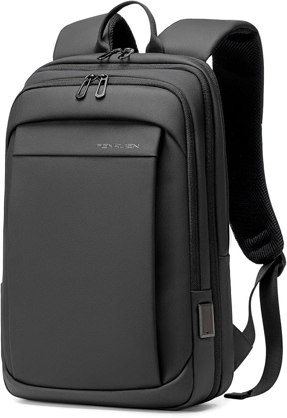 FENRUIEN 17.3 Inch Expandable Mens Backpack for Work, Black