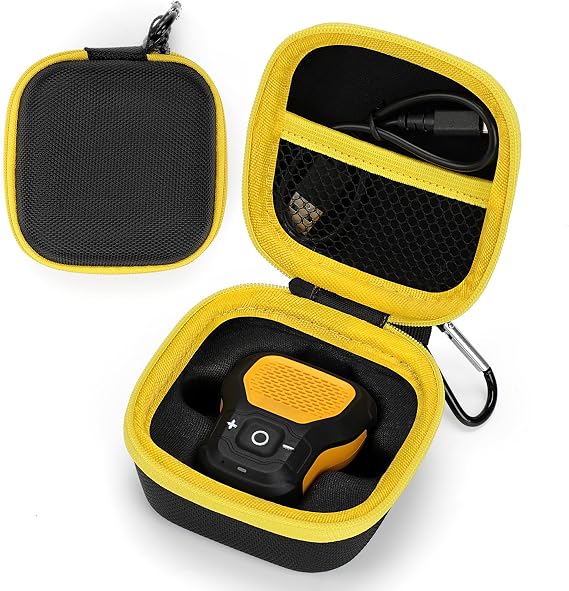 Storage Hard Case Compatible with DeWALT Bluetooth Speaker, Magnetic Clip-On Wireless Portable Mini Speaker Storage Holder Bag - Box Only