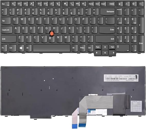 ThinkPad E470 E470c E475 Laptop Replacement Keyboard, US Layout Non-Backlit Keyboard with Trackpoint