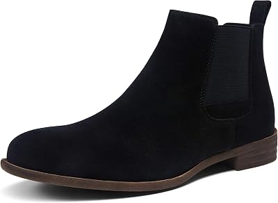Jousen Mens Chelsea Boots Lightweight Casual Chukka Ankle Boots Classic Elastic Dress Boots For Men