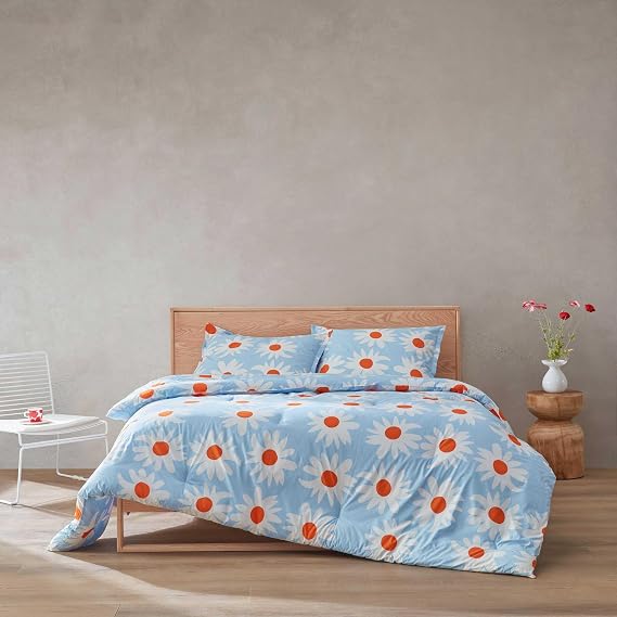 MARIMEKKO - King Comforter Set with Shams, Lightweight Bedding