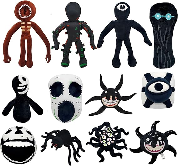 Doors Plush - Monster Horror Game Stuffed Figure Dolls, Game Room Ornaments, Gift for Halloween Christmas Birthday Party (08)