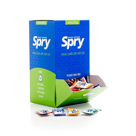 Spry Natural Xylitol Chewing Gum 400 pieces - 2 pieces/pack