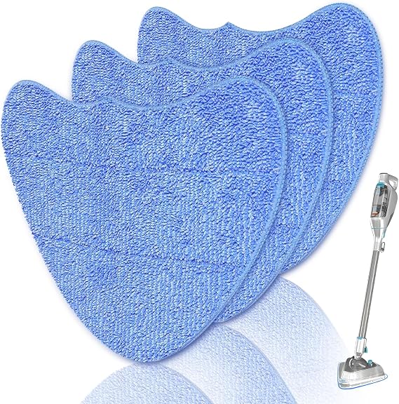 3PCS Microfiber Steam Mop Pads Replacement Compatible with Vax