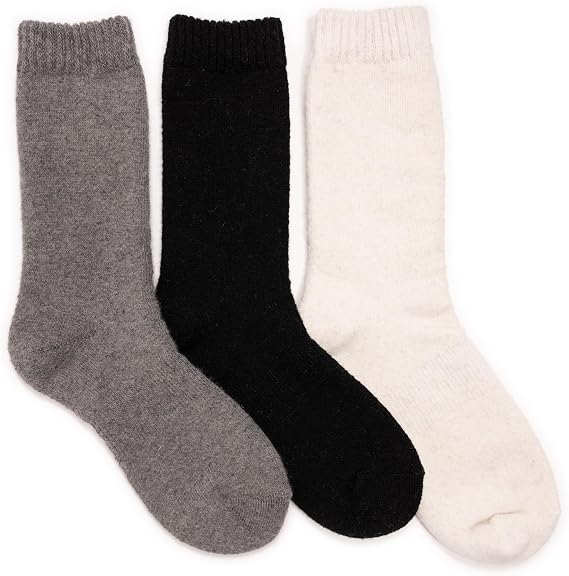 MUK LUKS Women's Wool Boot Sock 3 Pair Pack