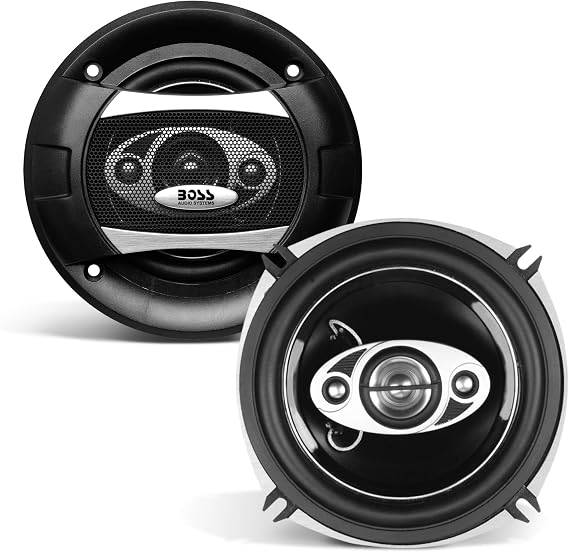 BOSS Audio Systems P55.4C 5.25 Inch 4 Way Coaxial Car Speakers, 300 W Pair