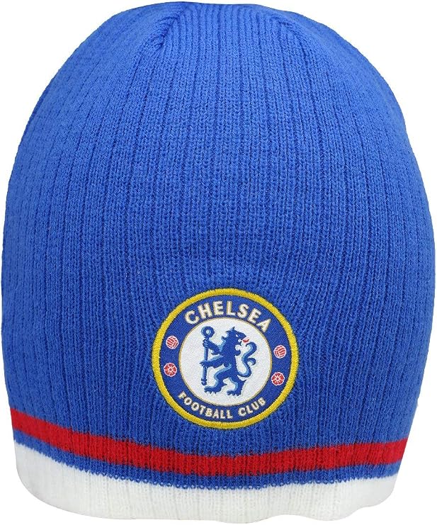 RhinoxGroup Compatible with Chelsea Officially Licensed Soccer Beanie 18 Blue