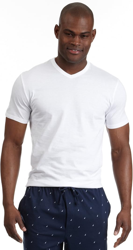 Nautica Men's 3-Pack Cotton V-Neck T-Shirt