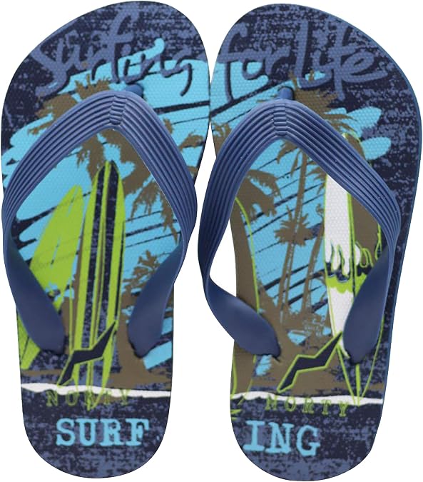 NORTY Thong Flip Flops for Kids and Toddlers - Slide Sandals for Boys and Girls - Comfortable Footwear for Summer - Runs One Size Small