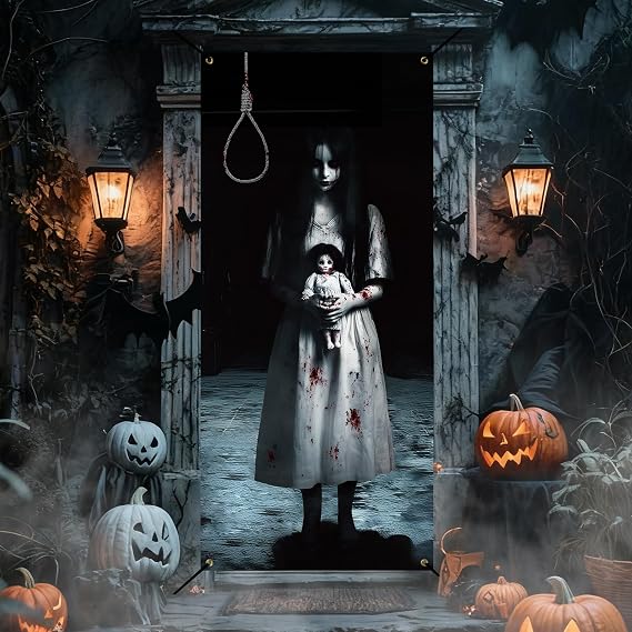 Remagr Halloween Garage Door Banner Decoration 3 x 6.5 ft