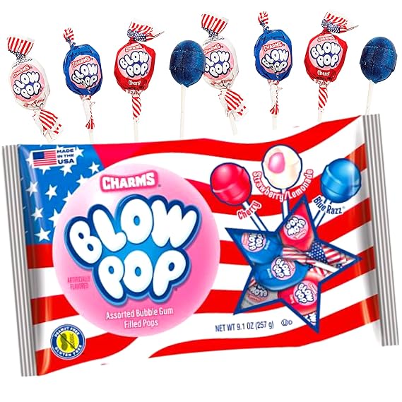 Patriotic USA Charms Blow Pops: 14-Piece Bag