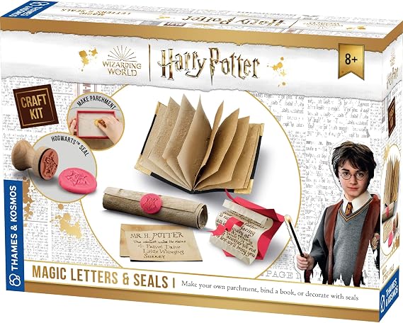 Harry Potter Magic Letters & Seals Craft Kit from Thames & Kosmos | Make Your Own Parchment Scrolls, Tom Riddles Diary, a Howler & More, Ideal for Fans Ages 8+, Great DIY Activity Gift for All Ages