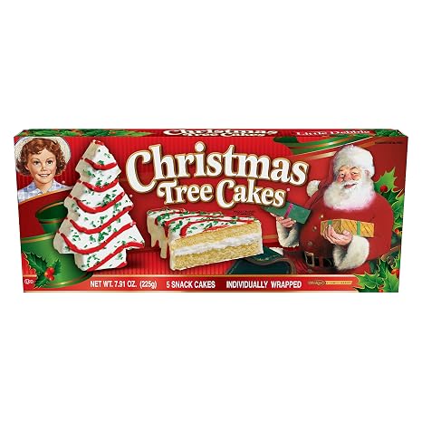 Little Debbie Christmas Tree Cakes (Vanilla)