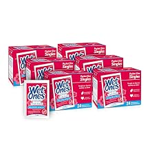 Wet Ones Antibacterial Hand Wipes, Fresh Scent | Individually Wrapped, 24 ct. 6 pack