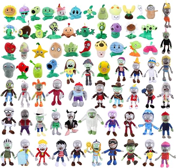 JHESAO Plants & Zombies Plush Random Zombies Toys - Soft Doll PVZ Toy New