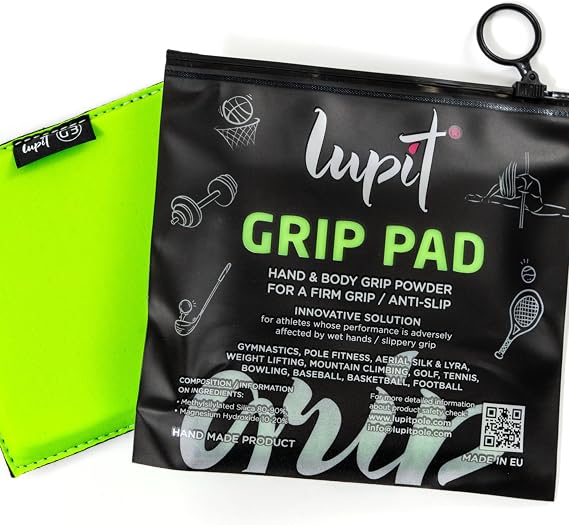 Lupit Pole Multi-Sport Grip Powder & Pole Dance Grip - Hand Grip Lotion and Spray Alternative - 1600 Tabs for Ultimate Grip Control - Suitable for Pole Dancing, Golf, Tenis and Basketball