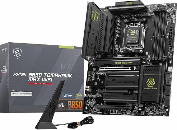 MSI MB MAG B850 TOMAHAWK MAX WIFI AM5 DDR5 8400MHZ(OC) HDMI 4x M.2 USB 10Gbs 5G LAN WI-FI 7 ATX