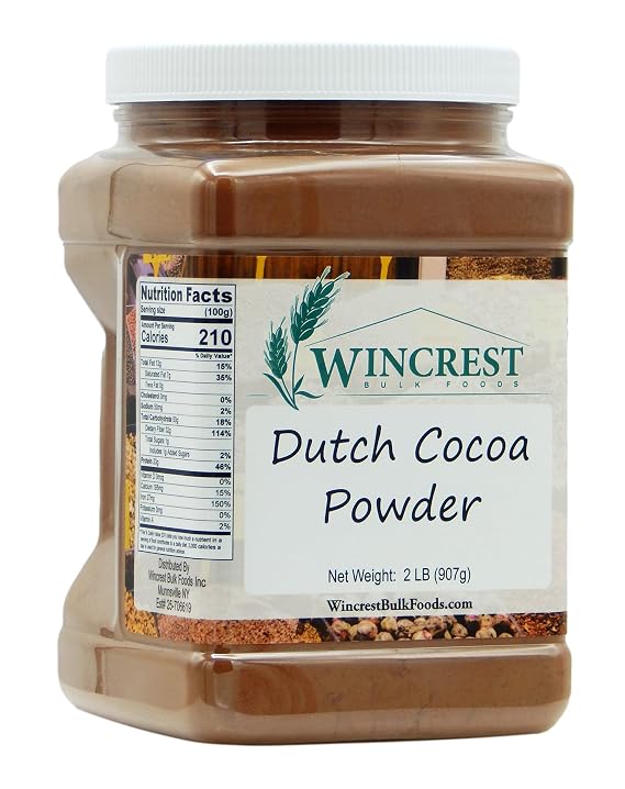Premium Dutch Processed Cocoa Powder - 2 Lb Container