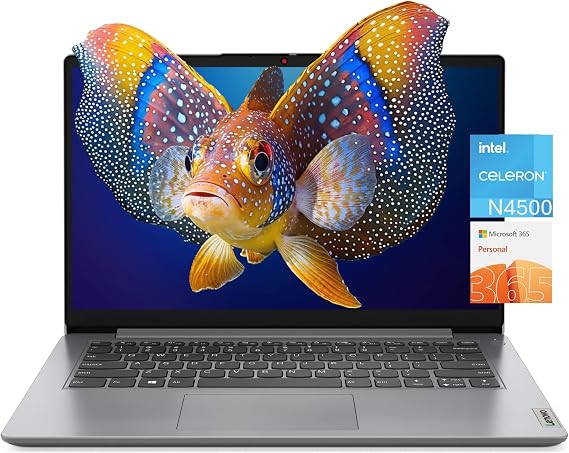 Lenovo Ideapad 1 Everyday 14.0" HD Laptop, Intel Celeron Processor, 1152GB RAM, 384GB Storage (128GB eMMC + 1TB PCIe), 1-Year Microsoft 365, Window 11 Home, Z&O Accessories