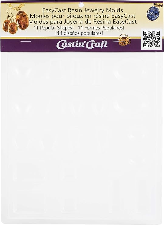Environmental Technology 33610 Castin' Craft EasyCast Resin Jewelry Mold, 11 Popular Jewelry Shapes On One Tray
