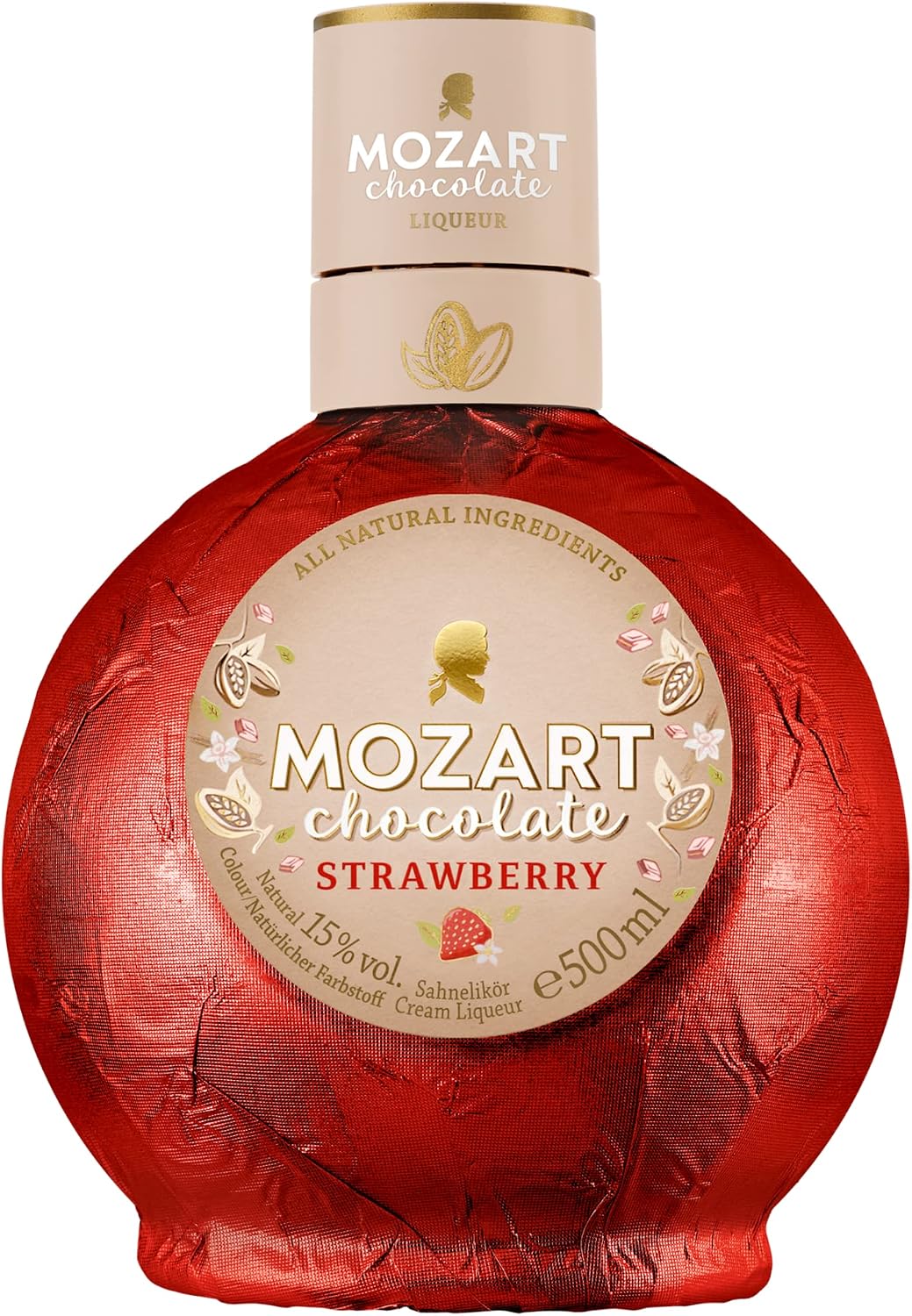 Mozart Strawberry White Chocolate Cream Liqueur, 50 cl