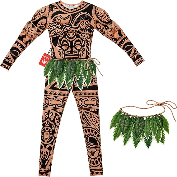 Morph Island Warrior Costume Men, Halloween Costumes for Men