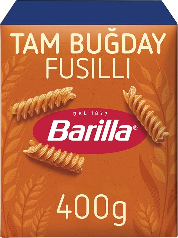 Barilla Tam Buğday Burgu Makarna (Integrale Fusilli) 400 g.