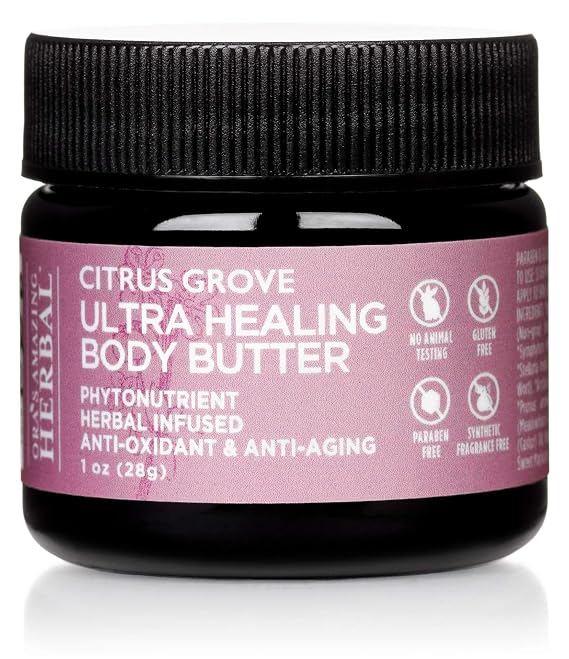 Ultra Healing Body Butter, Cream for Eczema and Dry Skin, Fragrance Free Body Butter, hand cream for dry cracked hands, Unscented Hand Cream, Skin Repair Cream, Organic Shea Butter, Oras Amazing