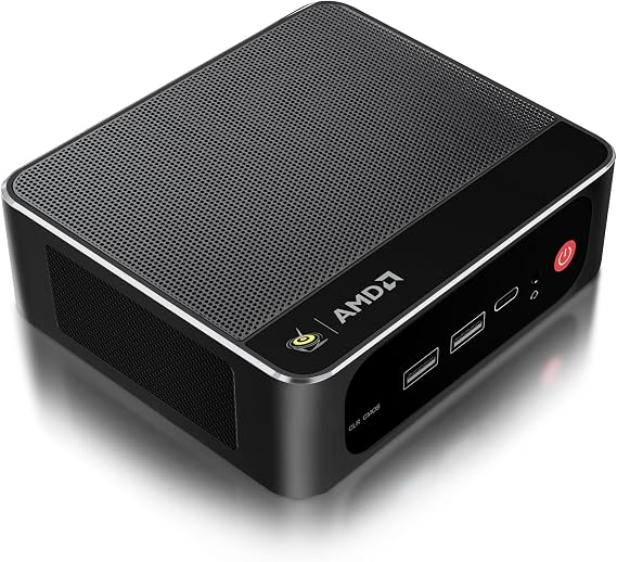 Beelink SER5 MAX Mini PC, AMD Ryzen 7 7735U (up to 4.75GHz, 8C/16T), Mini Computer 24GB LPDDR5 RAM 1TB PCIe X4 SSD, 4K Triple Display Output, WiFi 6, BT 5.4, 2.5G LAN