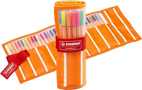 Fineliner - STABILO point 88 - Rollerset of 30 - Assorted Colours including 5 Neon Colours Set of 30 rollers