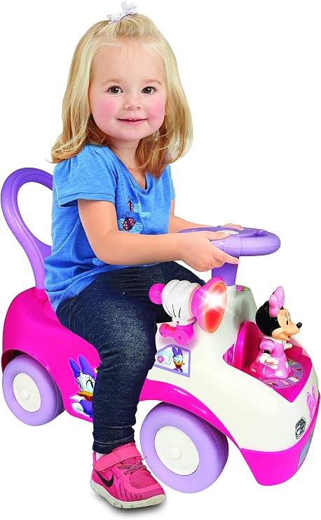 Kiddieland Minnie Dancing Ride-On Toy, Interactive Push Car for Ages 2+