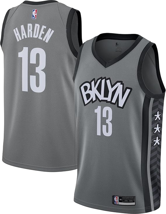 Outerstuff James Harden Brooklyn Nets Gray #13 Youth 8-20 Alternate Edition Swingman Player Jersey