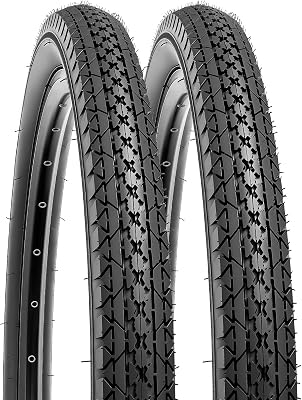 YUNSCM 2-PCS 24 Road Bike Tires 24x2.12557-507 Compatible with 24x2.0 24x2.10 24 x 2.125 24x2.15 Bike Bicycle Tires Y-685