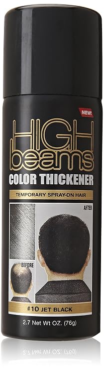 Salon Grafix High Beams Color Thickener Temporary Spray - Jet Black for Unisex - 2.7 oz Hair Color