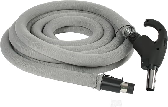 Cen-Tec Systems 99713 Central Vacuum 35 Foot Universal Connect Low Voltage Hose with Hose Sock and Button Lock Stub Tube