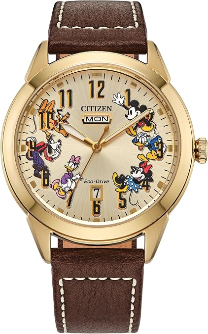 CITIZEN Men's Eco-Drive Mickey's Friends 40.5mm Stainless Steel AW0093-04W