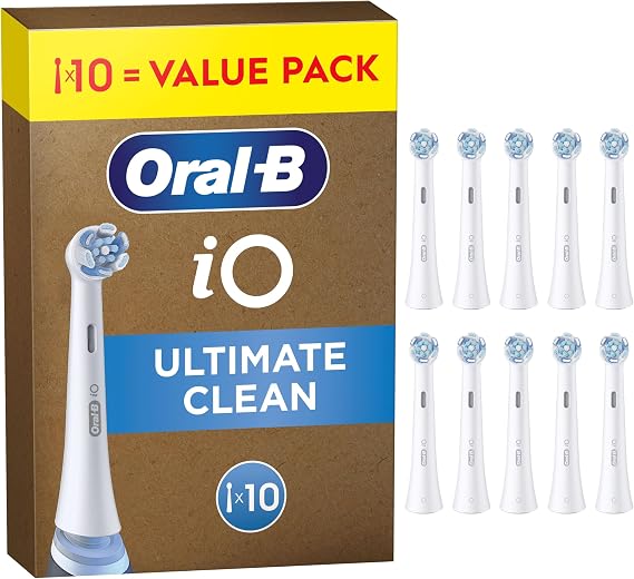 Oral-B iO Series Ultimate Clean Electric Toothbrush Heads, 10 Count, White