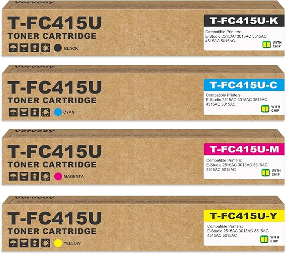 T-FC415U Toner Cartridges for T-FC415U-K T-FC415U-C T-FC415U-M T-FC415U-Y