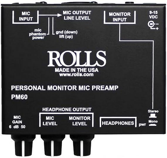 Rolls Personal Monitor MIC PREAMP