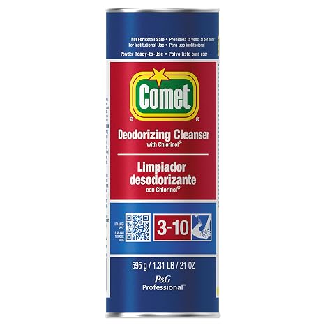 Comet 32987CT Cleanser with Chlorinol, Powder, 21 oz Canister (Case of 24)