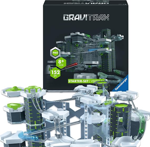 Ravensburger GraviTrax PRO Vertical Starter Set – Marble Run Construction Kit for Kids Age 8 Years and Up, STEM Building Toy, Expandable Gravity Track System
