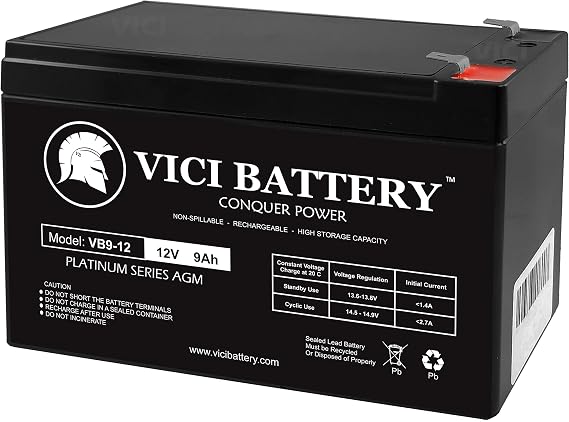 Replacement Battery - Compatible with APC BACK-UPS ES BE550G