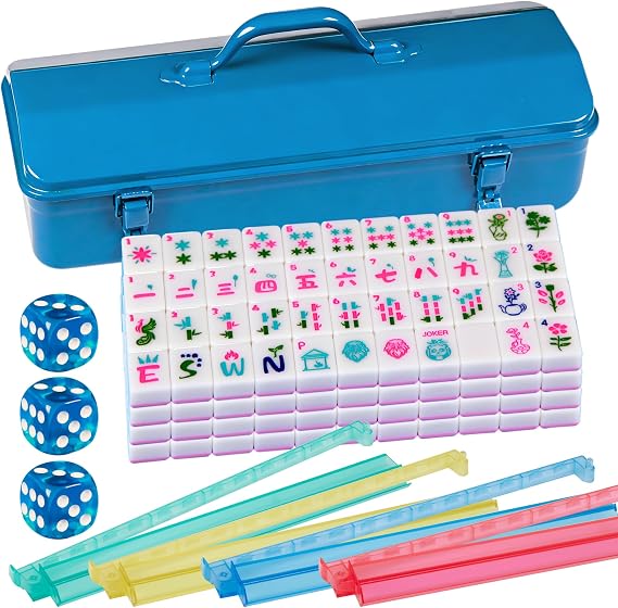 Pink Mahjong Tile Set 1.2-inch 166 American Mahjong Tile Set